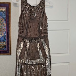 Aidan Mattox sequence cocktail dress